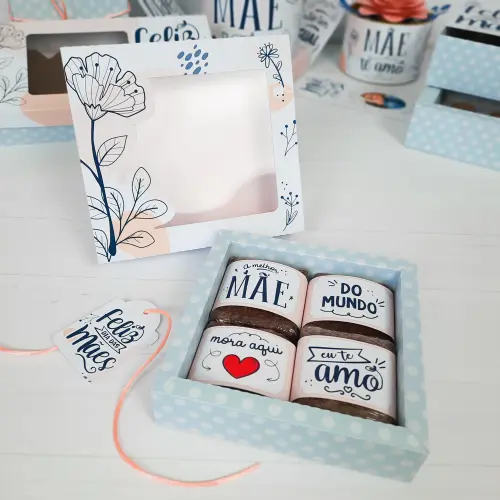 Arquivo de Corte Caixa Brownie 02 Dia das Mães - STUDIO/PDF