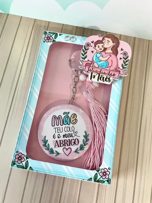 Arquivo de Corte Caixa Chaveirinho 01 Dia das Mães - STUDIO/PDF