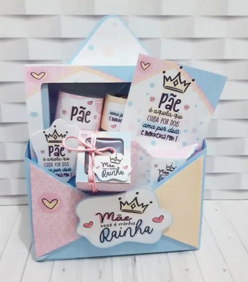 Arquivo de Corte Caixa Envelope 01 Dia das Mães - STUDIO/PDF
