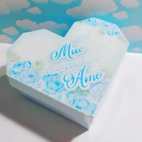 Arquivo de Corte Caixa Coração Doces 05 Dia das Mães - STUDIO/PDF