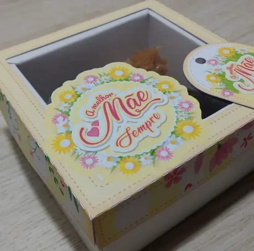 Arquivo de Corte Caixa 4 Doces 06 Dia das Mães - STUDIO/PDF