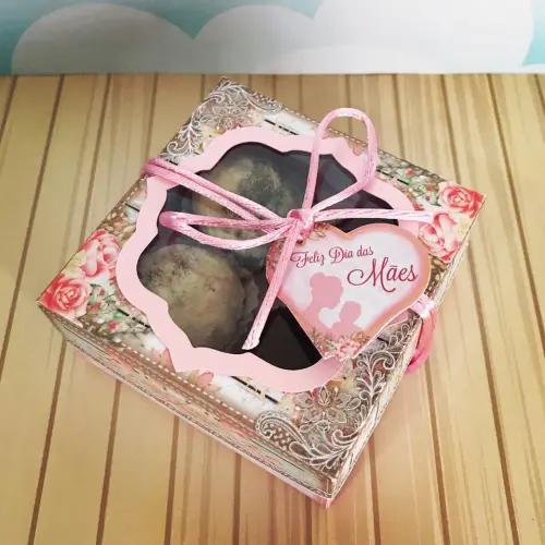 Arquivo de Corte Caixa 4 Doces 10 Dia das Mães - STUDIO/PDF