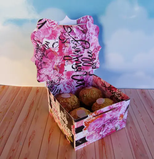 Arquivo de Corte Caixa 4 Doces 17 Dia das Mães - STUDIO/PDF
