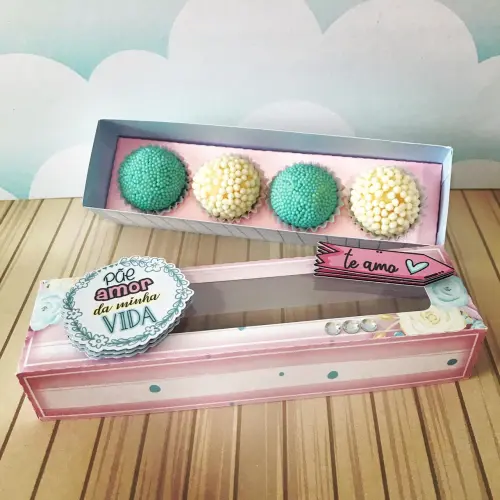 Arquivo de Corte Caixa 4 Doces 22 Dia das Mães - STUDIO/PDF