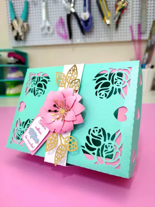 Arquivo de Corte Caixa 6 Doces 15 Dia das Mães - STUDIO/PDF