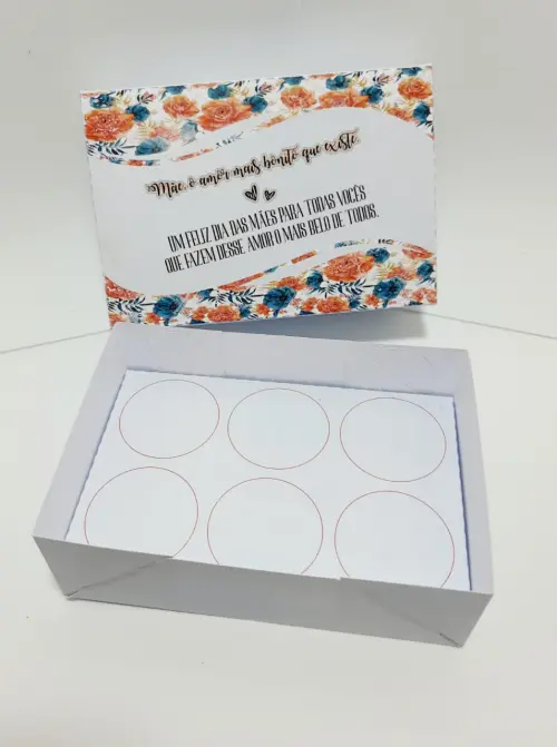 Arquivo de Corte Caixa 6 Doces 19 Dia das Mães - STUDIO/PDF