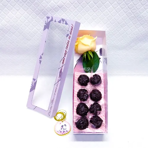 Arquivo de Corte Caixa 8 Doces Rosa Dia das Mães - STUDIO/PDF