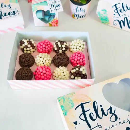 Arquivo de Corte Caixa 12 Doces 04 Dia das Mães - STUDIO/PDF