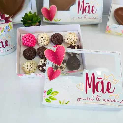Arquivo de Corte Caixa 12 Doces 05 Dia das Mães - STUDIO/PDF