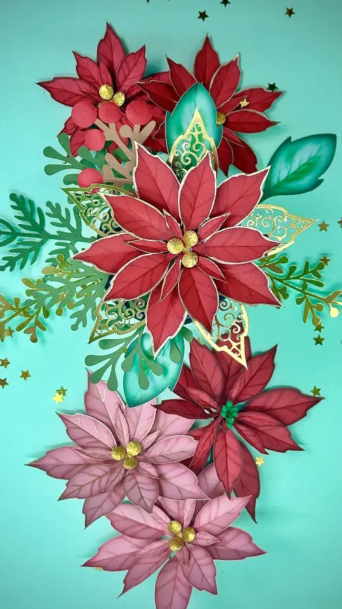 Arquivo de Corte Flores de Natal 01 Studio/PDF/PNG