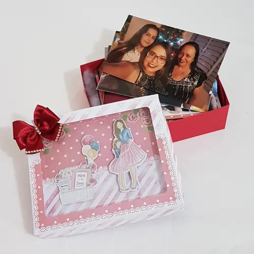 Arquivo de Corte Caixa Fotos Dia das Mães - STUDIO/PDF