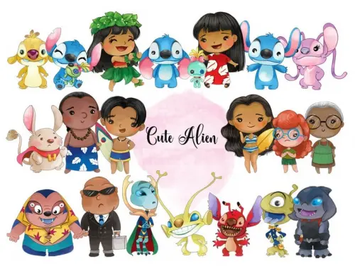 Kit Digital Png Lilo e Stitch 01