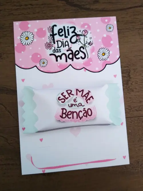 Arquivo de Corte Cartão Balinha Dia das Mães 02 - STUDIO/PDF/PN