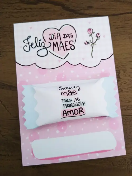 Arquivo de Corte Cartão Balinha Dia das Mães 02 - STUDIO/PDF/PN