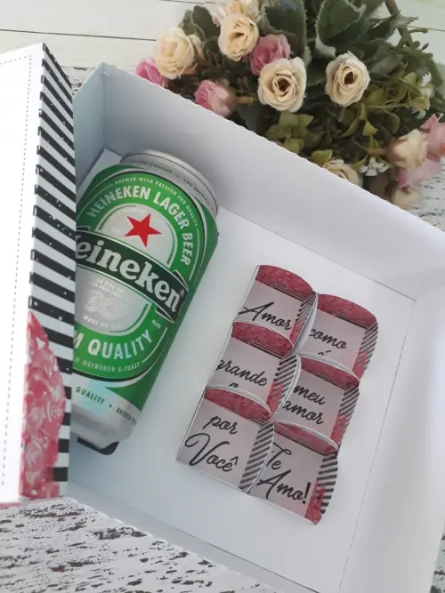 Arquivo de Corte Caixa Bebida Cerveja 05 - Dia dos Namorados - St