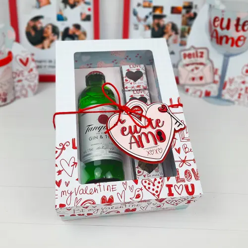 Arquivo de Corte Caixa Bebida Gin - Dia dos Namorados - Studio/PDF