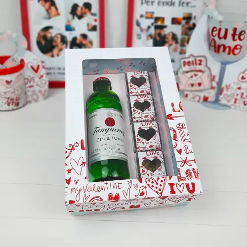 Arquivo de Corte Caixa Bebida Gin - Dia dos Namorados - Studio/PD