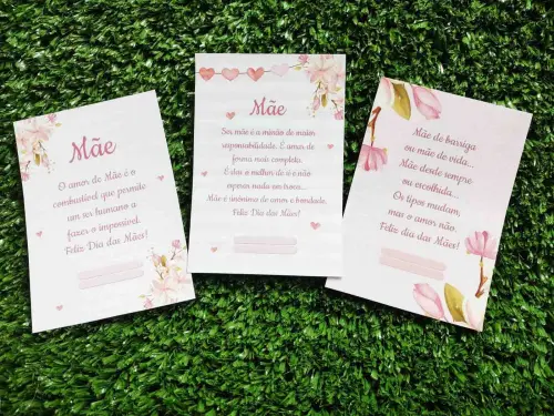 Arquivo de Corte Cartão Dia das Mães - PDF/PNG