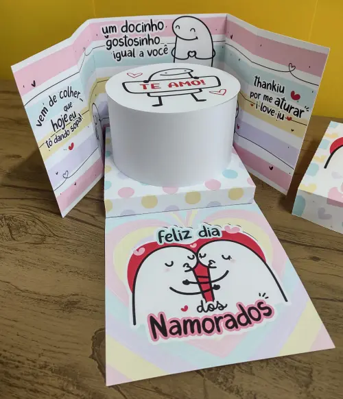 Arquivo de Corte Caixa Bentô Cenário Flork - Dia dos Namorados 