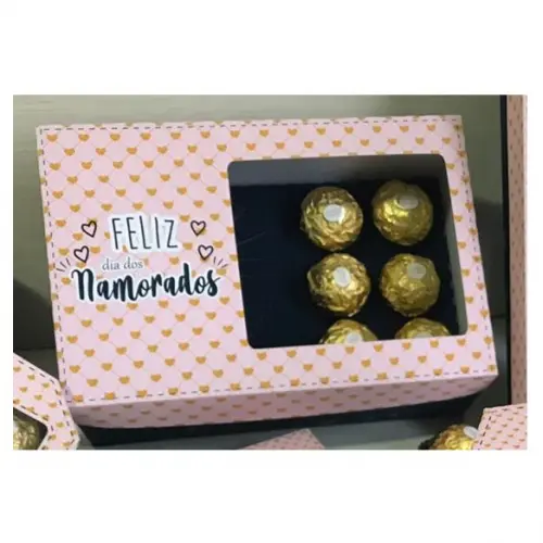 Arquivo de Corte Caixa Coração 12 - colher 200g e 6 doces - Dia dos Namorados - Studio/PDF