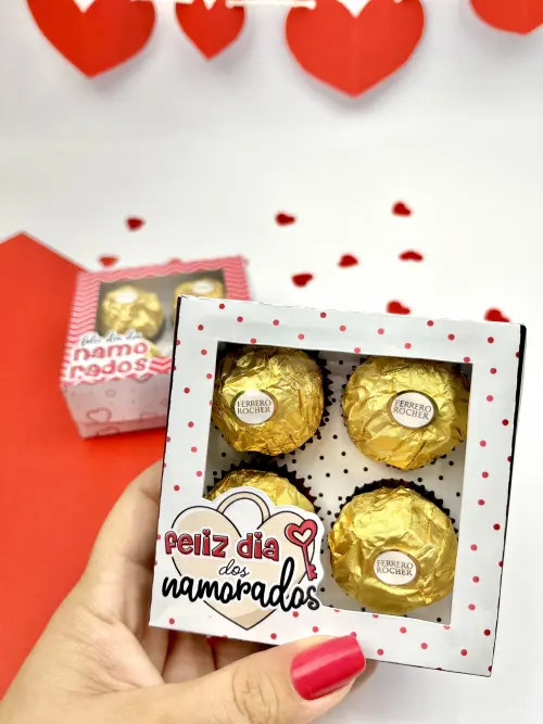 Arquivo de Corte Caixa 4 Doces 21 - Dia dos Namorados - Studio/PD