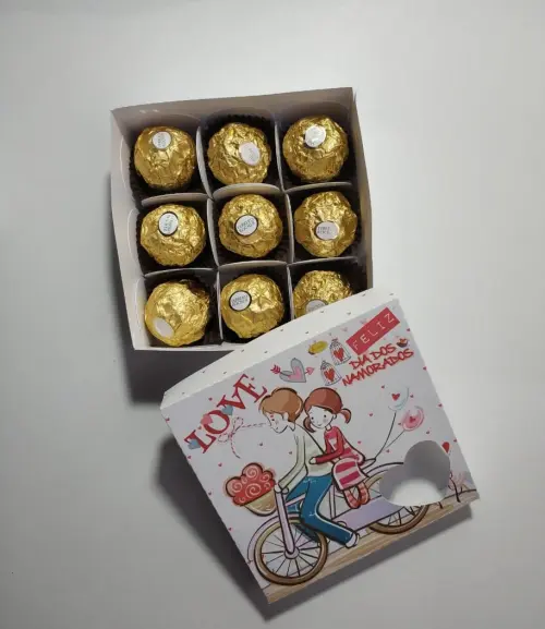 Arquivo de Corte Caixa 4, 6 e 9 Doces 03 - Dia dos Namorados - St