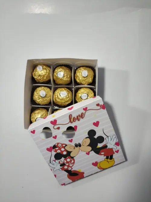 Arquivo de Corte Caixa 4, 6 e 9 Doces 05 - Dia dos Namorados - St
