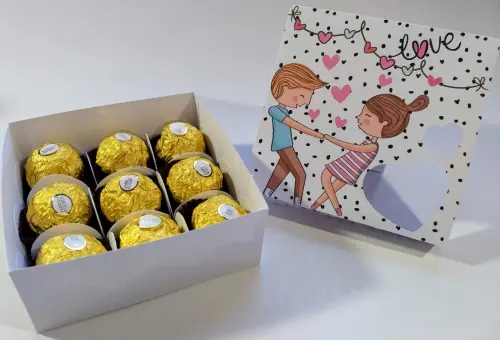 Arquivo de Corte Caixa 4, 6 e 9 Doces 08 - Dia dos Namorados - St