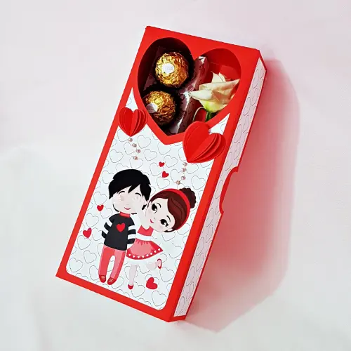 Arquivo de Corte Caixa 6 Doces 13 Rosa - Dia dos Namorados - Studio/PDF