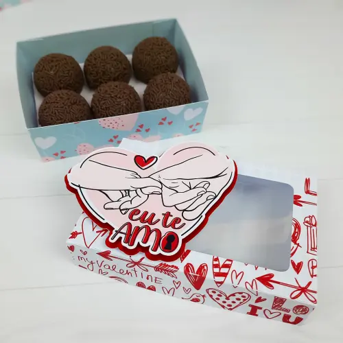 Arquivo de Corte Caixa 6 Doces 19 - Dia dos Namorados - Studio/PD