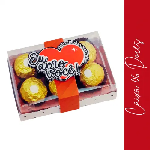 Arquivo de Corte Caixa 6 Doces 22 - Dia dos Namorados - Studio/PDF