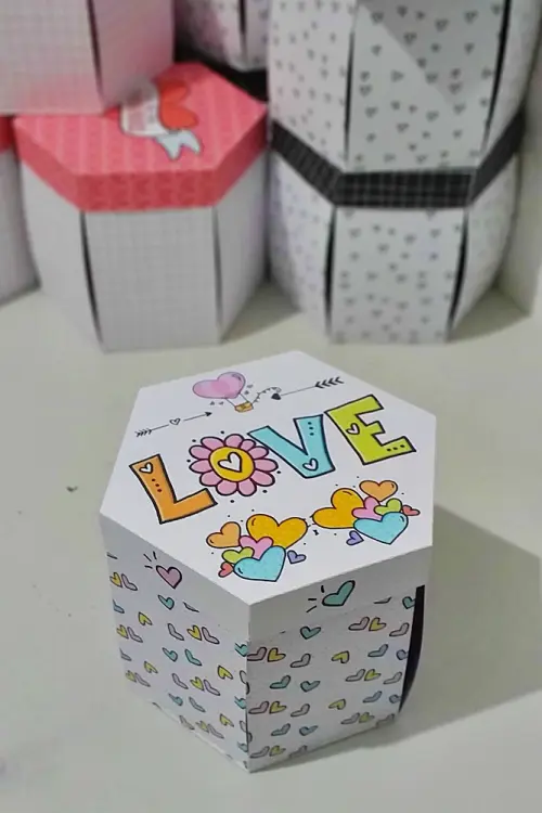 Arquivo de Corte Caixa Explosão Doces, Caneca e Mini Bolo 02 - D