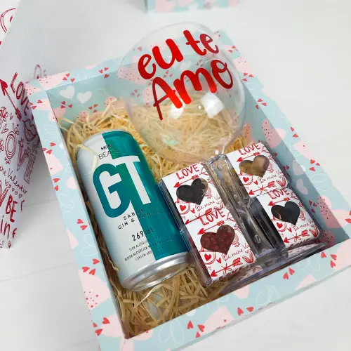 Arquivo de Corte Caixa Gin 02 - Dia dos Namorados - Studio/PDF