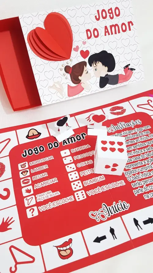 Arquivo de Corte Caixa Jogos 05 - Dia dos Namorados - Studio/PDF
