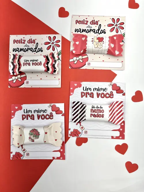 Arquivo de Corte Cartão Balinha 04 - Dia dos Namorados - PDF/PNG