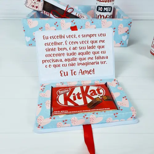 Arquivo de Corte Caixa KitKat 02 - Dia dos Namorados - STUDIO/PDF
