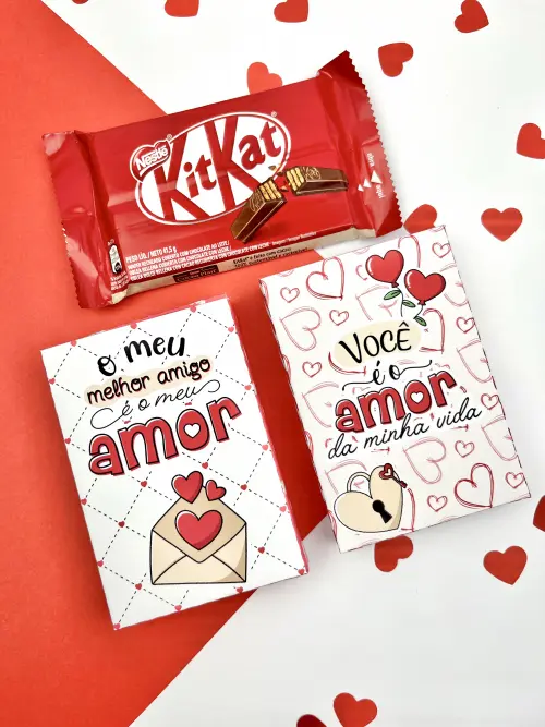 Arquivo de Corte Caixa KitKat 11 - Dia dos Namorados - STUDIO/PDF