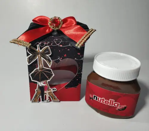 Arquivo de Corte Caixa Nutella 02 - Dia dos Namorados - STUDIO/PDF