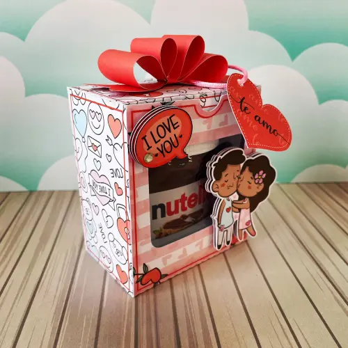 Arquivo de Corte Caixa Nutella 04 - Dia dos Namorados - STUDIO/PDF