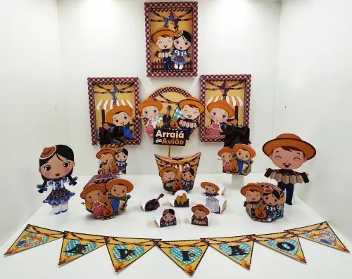 Arquivo de Corte Festa Junina 01 - STUDIO/PDF/PNG