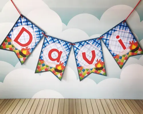 Arquivo de Corte Bandeirola 08 - Festa Junina - STUDIO/PDF