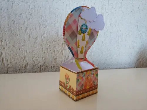 Arquivo de Corte Caixa Balão 02 - Festa Junina - STUDIO/PDF