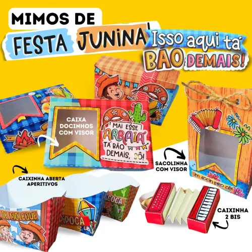 Arquivo de Corte Kit Festa Junina 42 - DXF, SVG, PDF, PNG