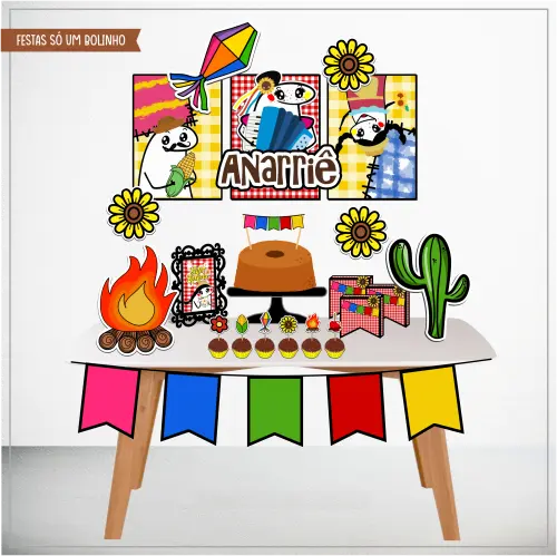 Arquivo de Corte Kit Festa Junina Flork - Studio/PDF