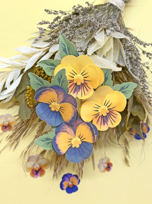 Arquivo de Corte Topo de Bolo Flor Amor Perfeito - Studio/PDF/PNG