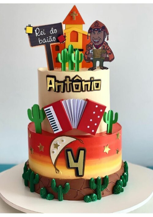 Arquivo de Corte Topo de Bolo Festa Junina 20 Studio/PDF/PNG