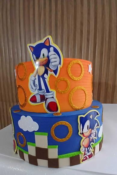 Bolo Cenográfico Sonic