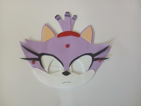 Blaze Cat - Sonic Máscaras em Eva