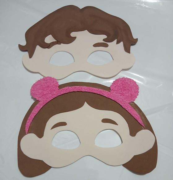 Máscaras Jp e M. Clara