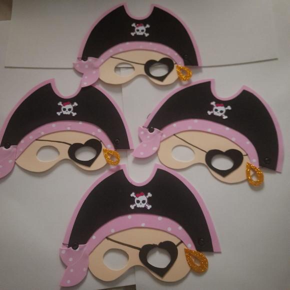 Máscaras Pirata Menina e Pirata Menino